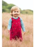 Salopette da bambino reversibile Frugi – Winnie Lingonberry