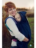 Copertura universale per portabebè in softshell Little Frog- Cover navy