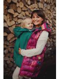 Copertura universale per portabebè  in softshell Little Frog- Cover Teal