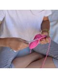 Kit di cucito per bambini aPuntBarcelona- Kit di cucito Orsetto rosa