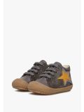 Scarpine primi passi in nappa Cocoon Naturino con stella- Antracite