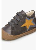 Scarpine primi passi in nappa Cocoon Naturino con stella- Antracite