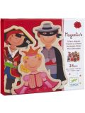 Puzzle magnetico per bambini Djeco – Wooden Magnetic Dress’up