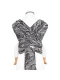 Fidella Fly Tai Toddler - Mei tai Dancing leaves black and white