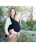 Fascia portabebè elastica Moby- Moby fit nera