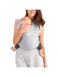 Fascia portabebè elastica Moby- Moby fit grigia