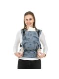 Marsupio Ergonomico Fidella Fusion Full buckle Baby size - Palm Trees Dove Blu
