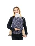 Marsupio Ergonomico Fidella Fusion 2.0 Full Buckle Toddler size- Floral Touch Eclipse Blu