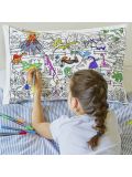 Gioco creativo Doodle - Colour in & learn Pillow case, Federa Dinosauri