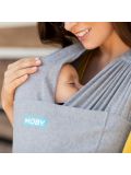 Fascia portabebè elastica Moby- Moby fit grigia