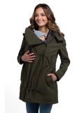 Giacca maternità e per portare Wombat Shell - Camo green 4 in 1