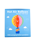 Orologio in legno per la cameretta dei bambini- Hot air balloon