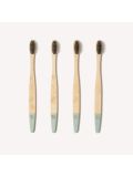 Spazzolino da denti in bambù Wild & Stone per adulti - Setole medie (confezione da 4 pezzi)