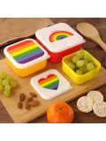 Set di 3 contenitori porta pranzo Puckator - Somewhere Rainbow