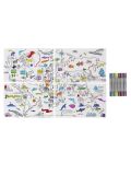 color and learn world map placemat set of 4