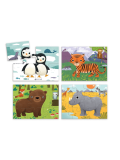 Mudpuppy - Animals of the worl - 4-in-a-box Puzzle Set