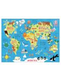  Mudpuppy Puzzle da viaggio Map of the world