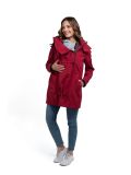 Giacca maternità e per portare Wombat Shell - Cherry Red 4 in 1