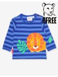 Maglia da bambino in cotone biologico Toby Tiger in vari colori