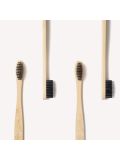Spazzolino da denti in bambù Wild & Stone per adulti - Setole medie (confezione da 4 pezzi)