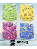 Pannolino lavabile Anavy - Fitted con bottoni in vari colori