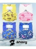 Pannolino lavabile Anavy - Fitted con velcro in vari colori