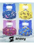 Pannolino lavabile Anavy - Pannolino Fitted Toddler con velcro in vari colori