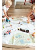 Play & Go Tappeto Sacco Giochi - Trainmap/Bears Toy