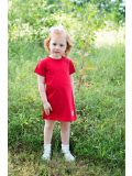 Organickid Vestito gufo rosso 