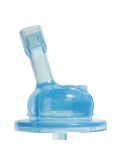 PURA KIKI - Bottiglia IN ACCIAIO ml 325 – Cannuccia - Con Silicone azzurra