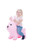 Cavalcabile per bambini Jumpy - Coniglio rosa,