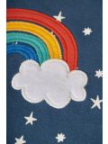 Tutina in pile di cotone biologico per bambini Frugi - Abisko Stars/Rainbow