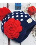 Blade & Rose - Cappello Navy & White Crochet Flower