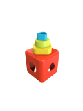 Bioserie Toys- Cubo impilabile con forme ad incastro