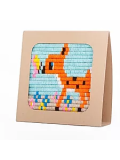 Kit per il ricamo Sozo- Punto croce per bambini Cerbiatto