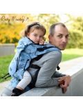 Space - Regolo Ergonomic Baby Carrier - Celeste Glitter