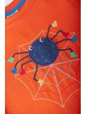Maglietta per bambini in cotone biologico Frugi – Adventure Tiger Orange/Spider