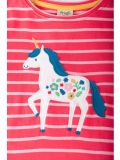 Maglietta per bambini in cotone biologico Frugi – Tori Boxy Watermelon Stripe/Unicorn