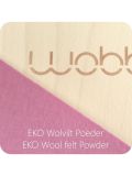 Wobbel Board natural beech wood felt - Powdery Pink