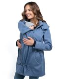 Giacca maternità e per portare Wombat Shell - Light blue 4 in 1
