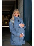 Giacca maternità e per portare Wombat Shell - Light blue 4 in 1