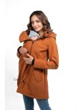 Giacca maternità e per portare Wombat Shell - Caramel 4 in 1