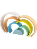 Gioco in legno Ulysse - Gioco impilabile Arcobaleno, 7 pezzi