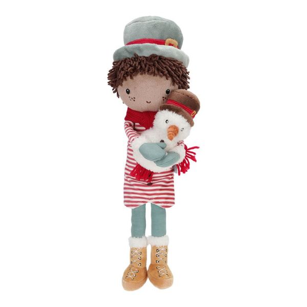 Bambola Morbida Little Dutch- Doll Jake con pupazzo di neve