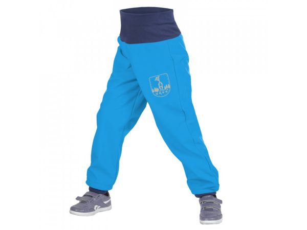 Pantalone da bambino in softshell impermabile Unuo- Azzurro
