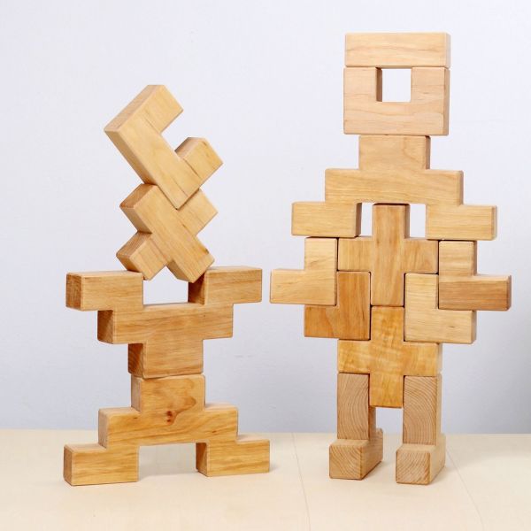 Gioco in legno Grimm's Building Set Stairway, Costruzioni con scalini