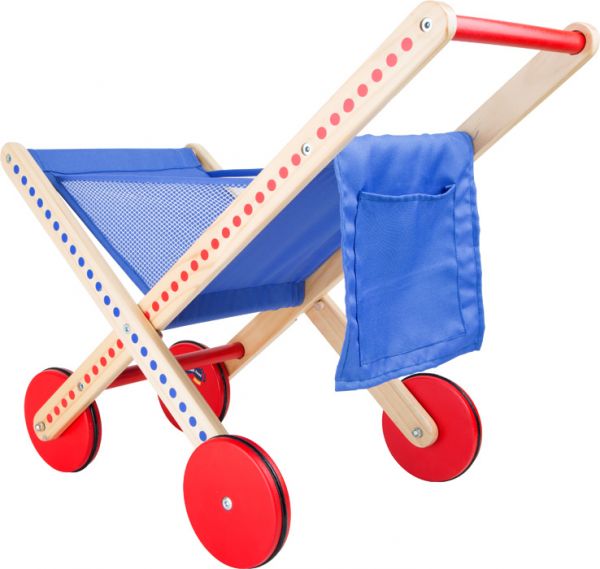 Gioco in legno Legler - Carrello della spesa richiudibile Puntini