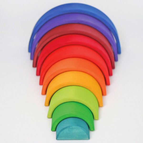 Gioco in legno Arcobaleno Grimm's in 10 pezzi in legno- Rainbow Sunset