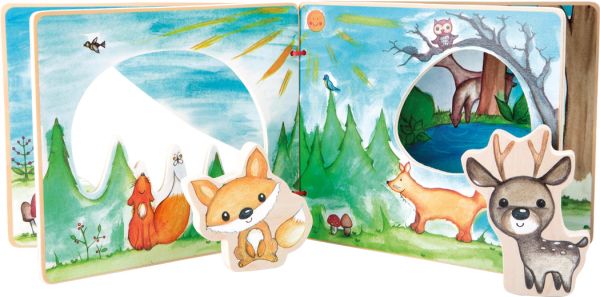 Libro per bambini Legler - Libro illustrato ed interattivo - Nella foresta