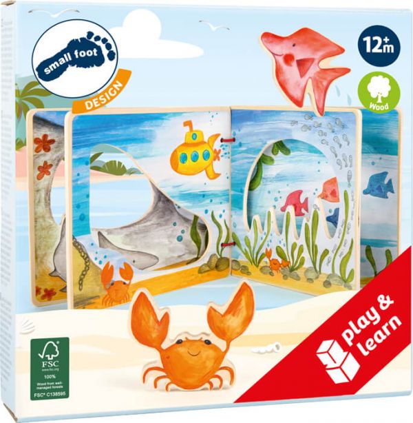 Libro per bambini Legler - Libro illustrato ed interattivo - Mondo sottomarino